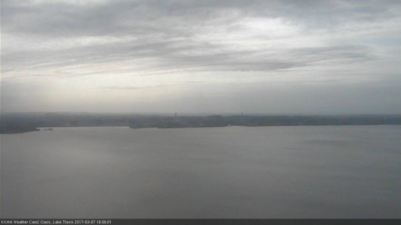 Lake Travis webcam, March 7, 2017 3:15 PM CT