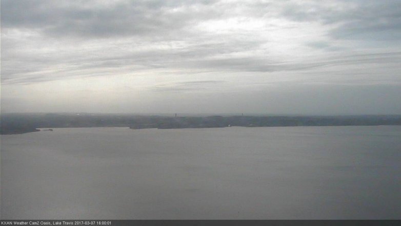 Lake Travis webcam, March 7, 2017 3:30 PM CT