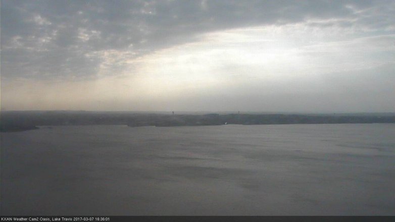 Lake Travis webcam, March 7, 2017 3:40 PM CT