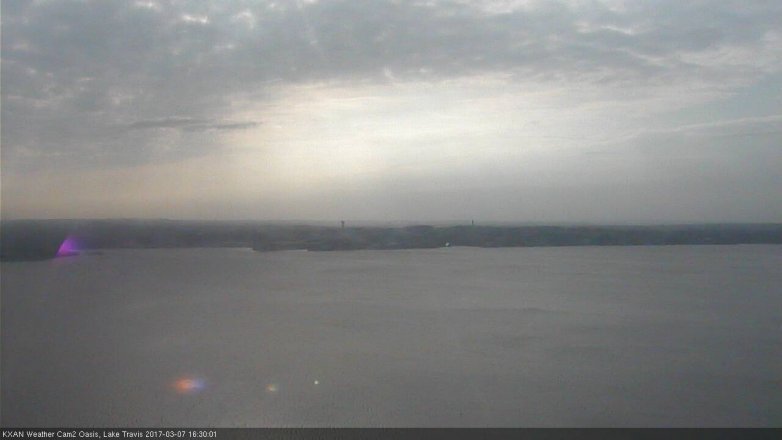 Lake Travis webcam, March 7, 2017 4:00 PM CT