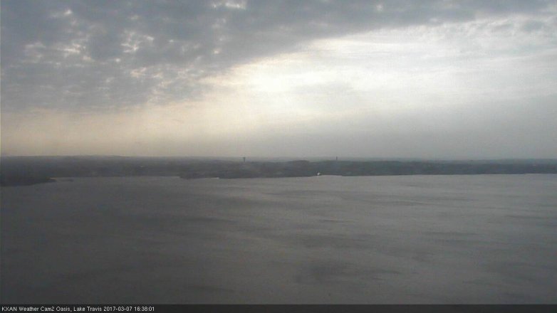 Lake Travis webcam, March 7, 2017 4:05 PM CT