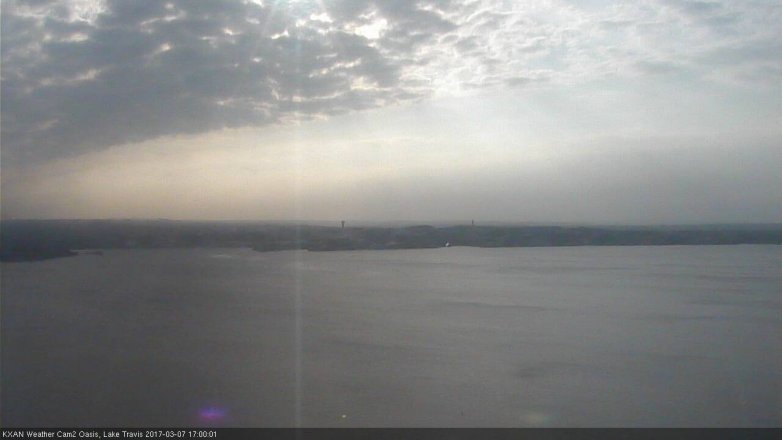 Lake Travis webcam, March 7, 2017 4:15 PM CT