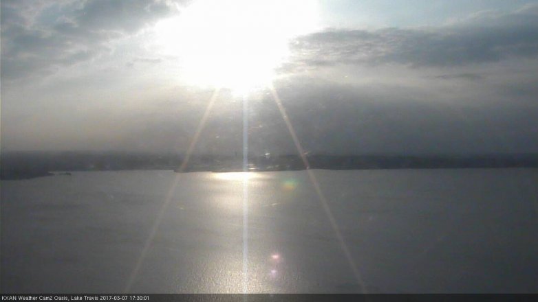 Lake Travis webcam, March 7, 2017 4:45 PM CT