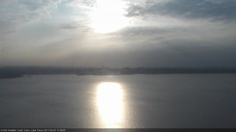 Lake Travis webcam, March 7, 2017 5:00 PM CT