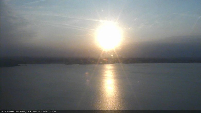 Lake Travis webcam, March 7, 2017 5:15 PM CT