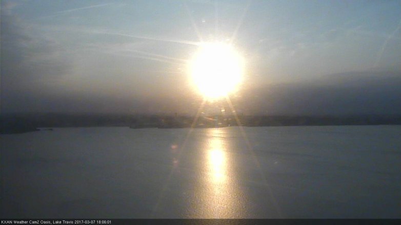 Lake Travis webcam, March 7, 2017 5:20 PM CT