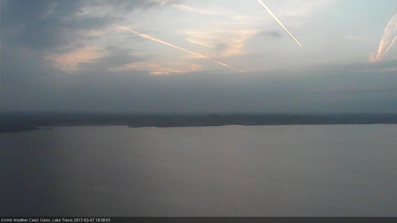 Lake Travis webcam, March 7, 2017 5:55 PM CT