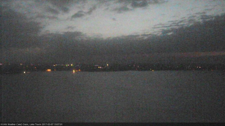 Lake Travis webcam, March 7, 2017 6:10 PM CT