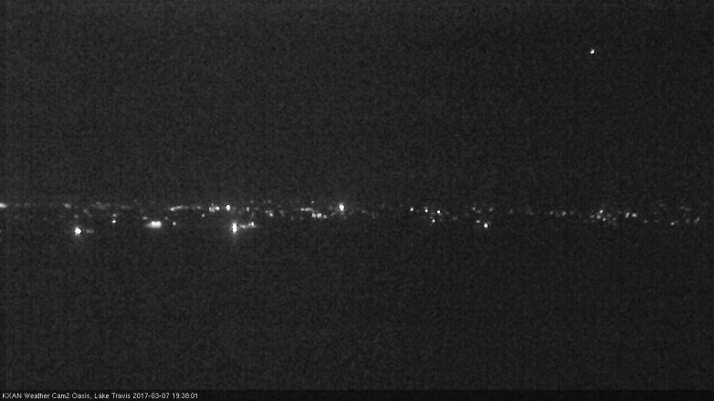 Lake Travis webcam, March 7, 2017 6:45 PM CT