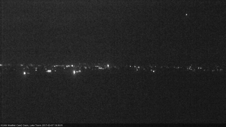 Lake Travis webcam, March 7, 2017 6:50 PM CT