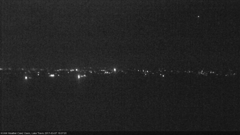 Lake Travis webcam, March 7, 2017 7:00 PM CT