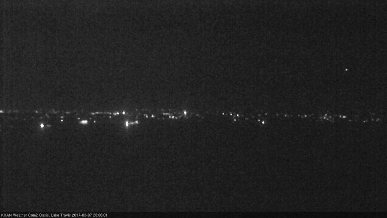 Lake Travis webcam, March 7, 2017 7:20 PM CT