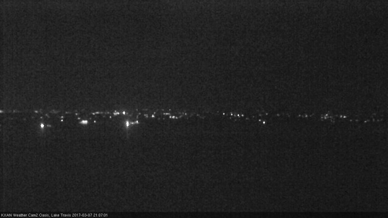 Lake Travis webcam, March 7, 2017 8:15 PM CT