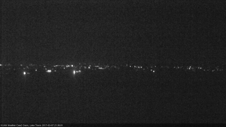 Lake Travis webcam, March 7, 2017 8:40 PM CT