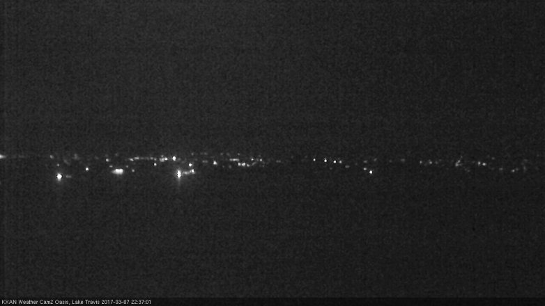 Lake Travis webcam, March 7, 2017 9:45 PM CT