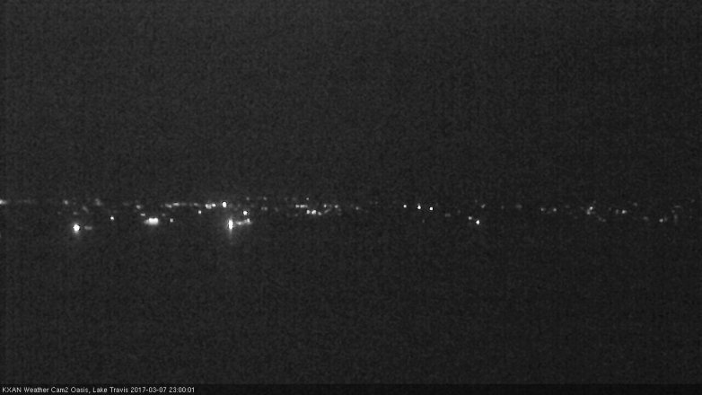 Lake Travis webcam, March 7, 2017 10:10 PM CT