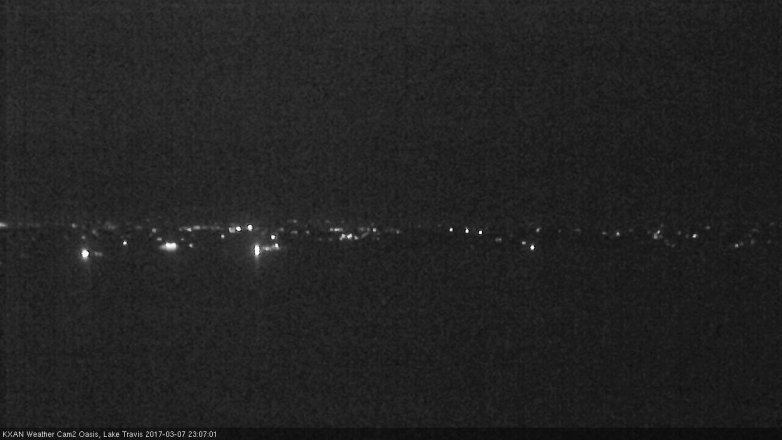 Lake Travis webcam, March 7, 2017 10:35 PM CT
