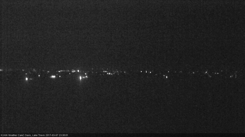 Lake Travis webcam, March 7, 2017 11:05 PM CT