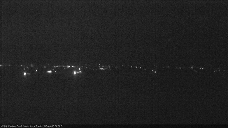 Lake Travis webcam, March 7, 2017 11:50 PM CT