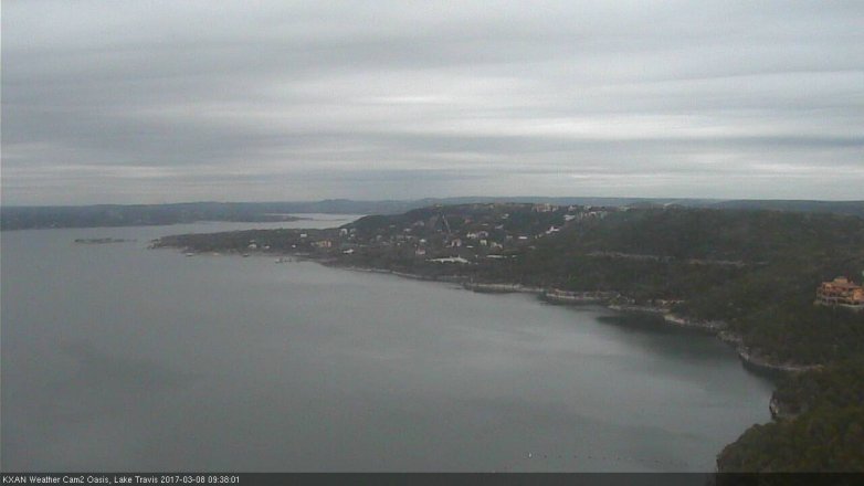 Lake Travis webcam, March 8, 2017 9:05 AM CT