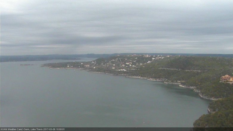 Lake Travis webcam, March 8, 2017 9:25 AM CT
