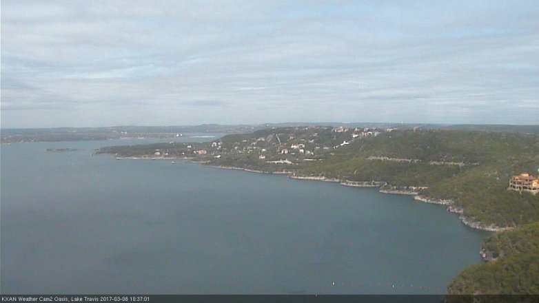 Lake Travis webcam, March 8, 2017 9:40 AM CT