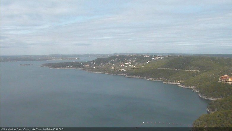 Lake Travis webcam, March 8, 2017 10:05 AM CT