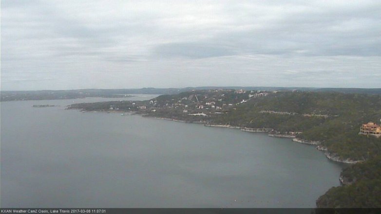 Lake Travis webcam, March 8, 2017 10:20 AM CT