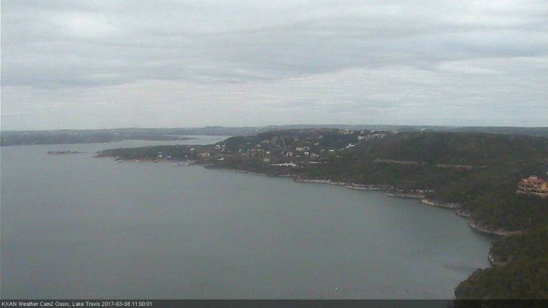 Lake Travis webcam, March 8, 2017 10:25 AM CT