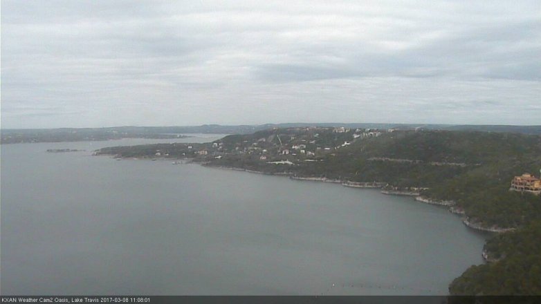 Lake Travis webcam, March 8, 2017 10:30 AM CT