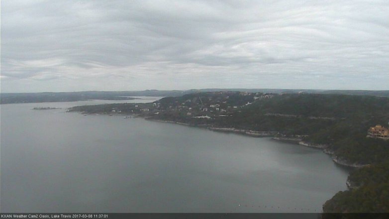 Lake Travis webcam, March 8, 2017 10:45 AM CT