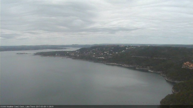 Lake Travis webcam, March 8, 2017 11:00 AM CT
