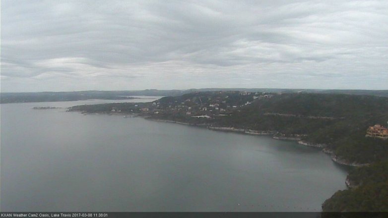 Lake Travis webcam, March 8, 2017 11:10 AM CT
