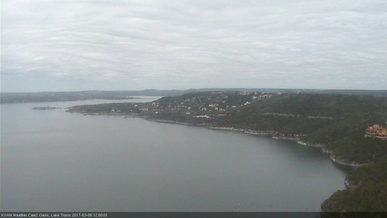 Lake Travis webcam, March 8, 2017 11:20 AM CT