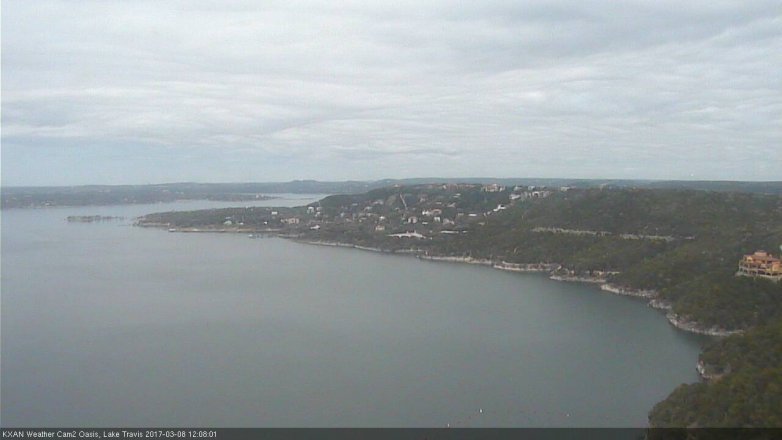 Lake Travis webcam, March 8, 2017 11:25 AM CT