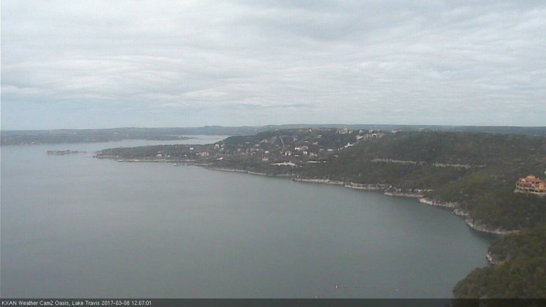 Lake Travis webcam, March 8, 2017 11:35 AM CT