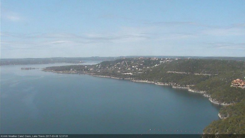 Lake Travis webcam, March 8, 2017 11:45 AM CT