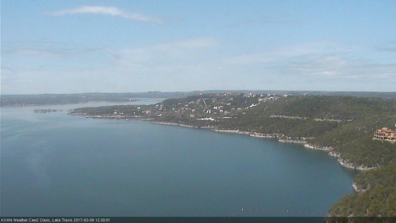 Lake Travis webcam, March 8, 2017 11:50 AM CT