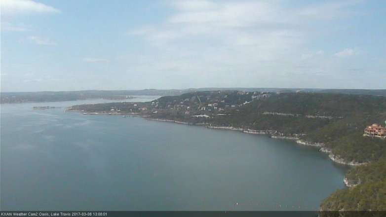 Lake Travis webcam, March 8, 2017 12:15 PM CT