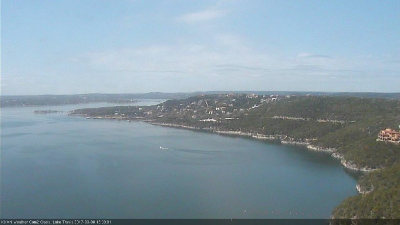 Lake Travis webcam, March 8, 2017 12:20 PM CT