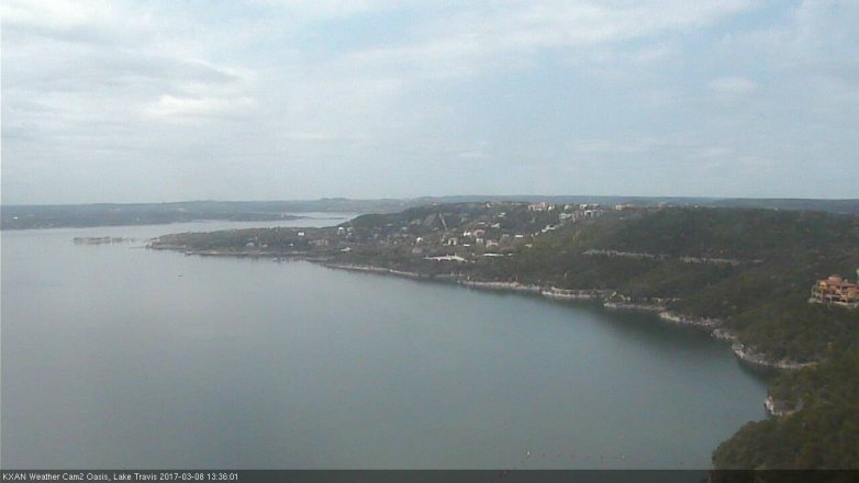 Lake Travis webcam, March 8, 2017 12:55 PM CT