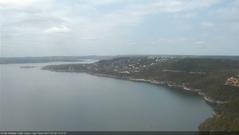 Lake Travis webcam, March 8, 2017 1:00 PM CT