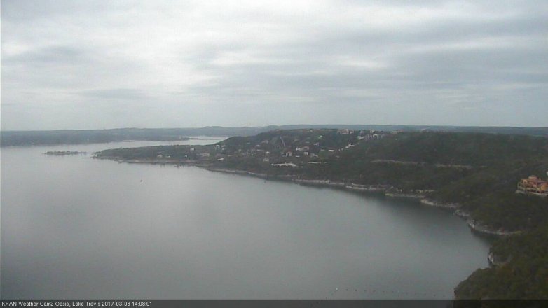 Lake Travis webcam, March 8, 2017 1:25 PM CT