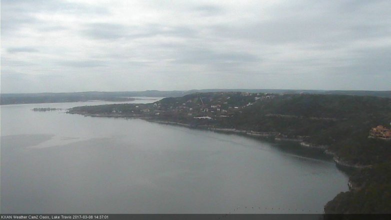 Lake Travis webcam, March 8, 2017 2:05 PM CT