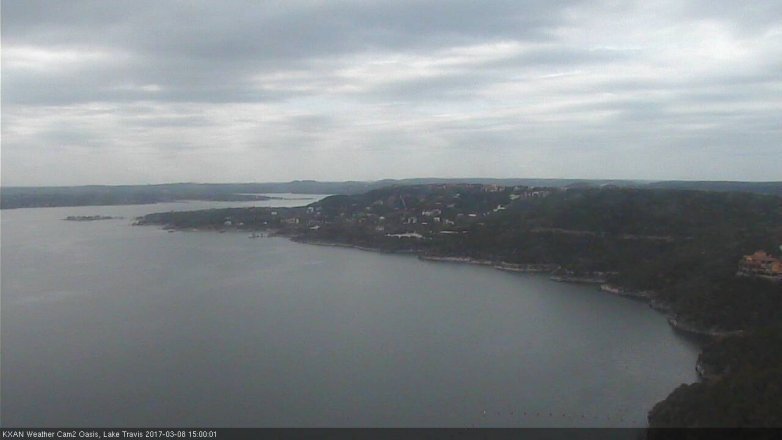Lake Travis webcam, March 8, 2017 2:25 PM CT