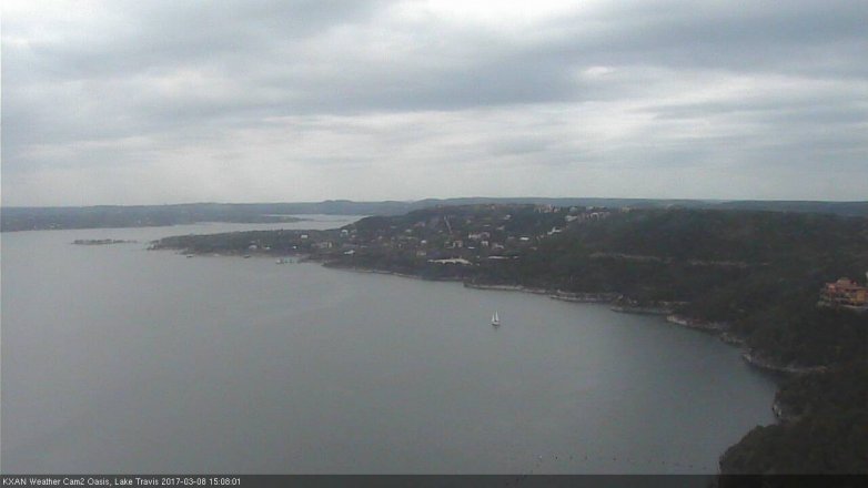 Lake Travis webcam, March 8, 2017 2:30 PM CT