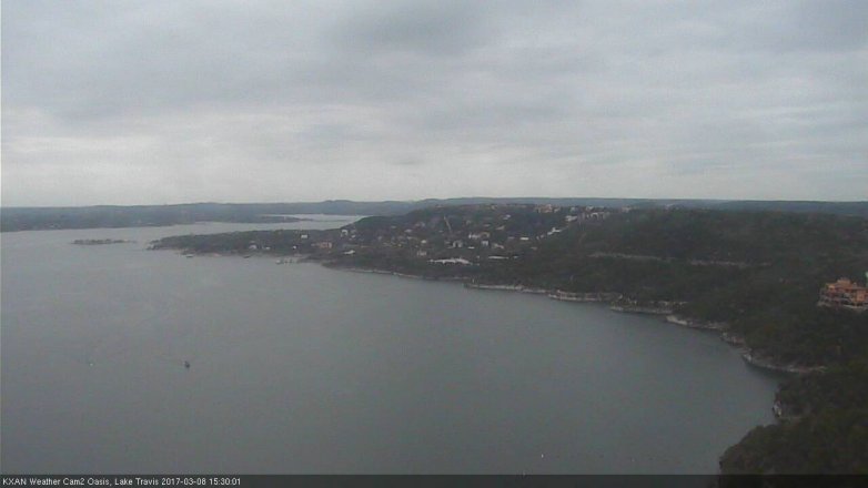 Lake Travis webcam, March 8, 2017 2:40 PM CT