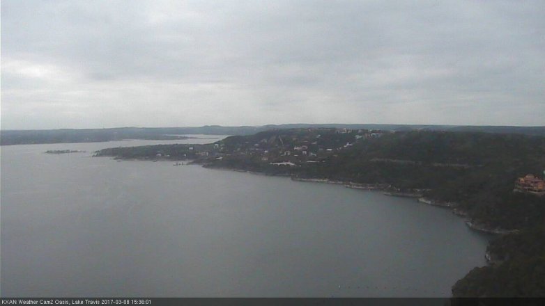 Lake Travis webcam, March 8, 2017 3:05 PM CT