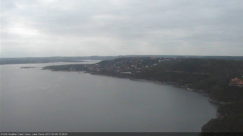 Lake Travis webcam, March 8, 2017 3:10 PM CT