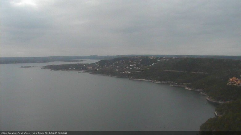 Lake Travis webcam, March 8, 2017 3:45 PM CT